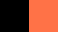 Black/Fluoresc Orange